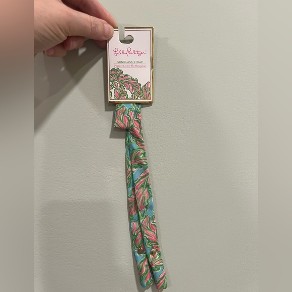 Lilly Pulitzer Accessories - Lilly Pulitzer Pink and Green Sunglass Strap